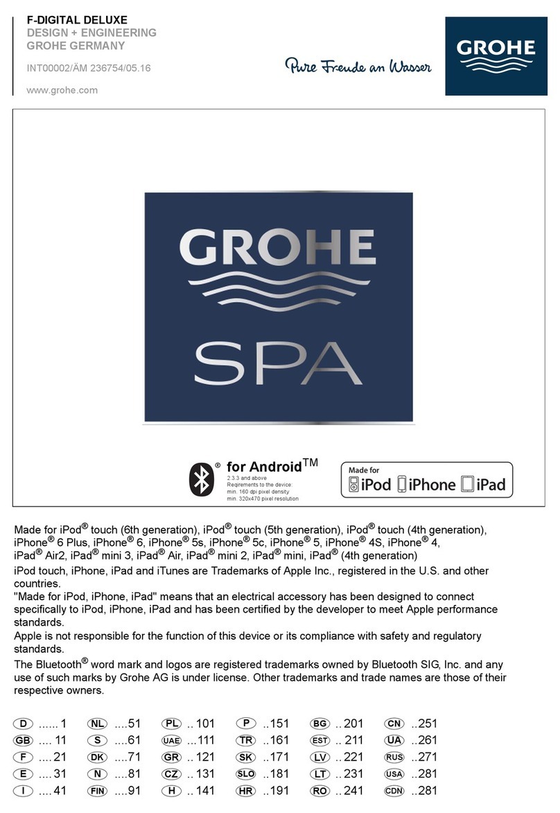 Grohe F-DIGITAL DELUXE manual