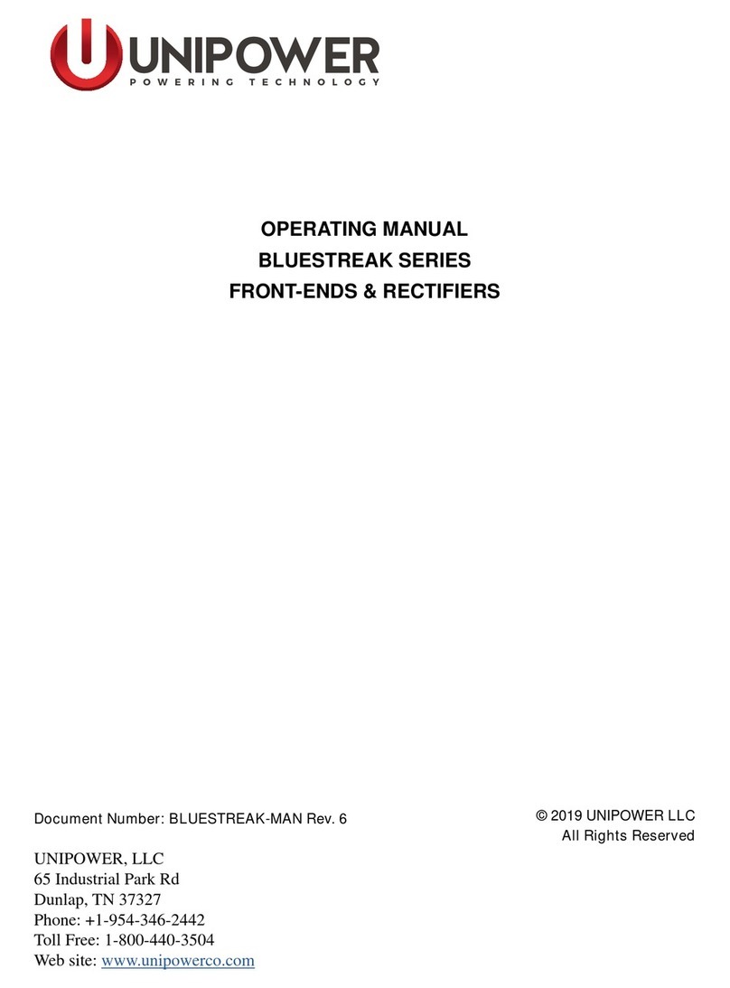 Unipower Bluestrak Series operating manual