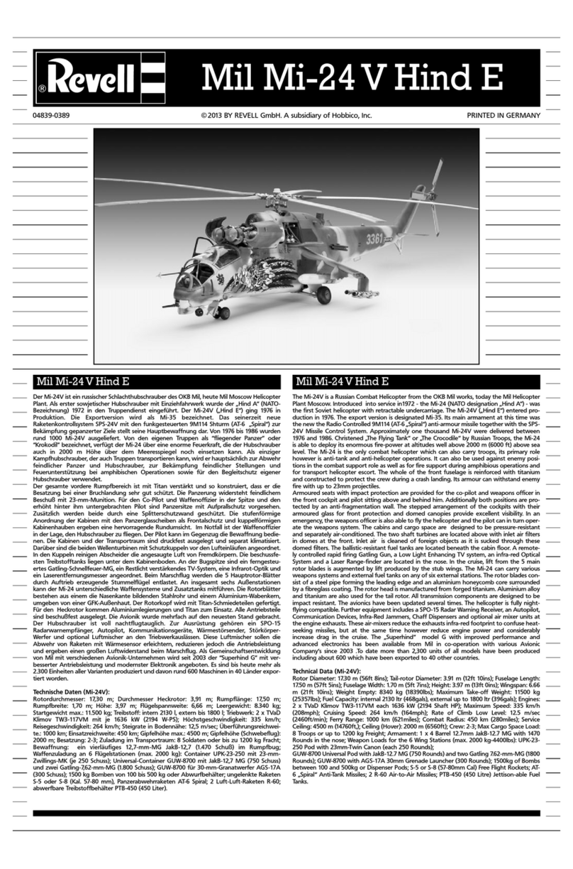 REVELL 04839 User manual