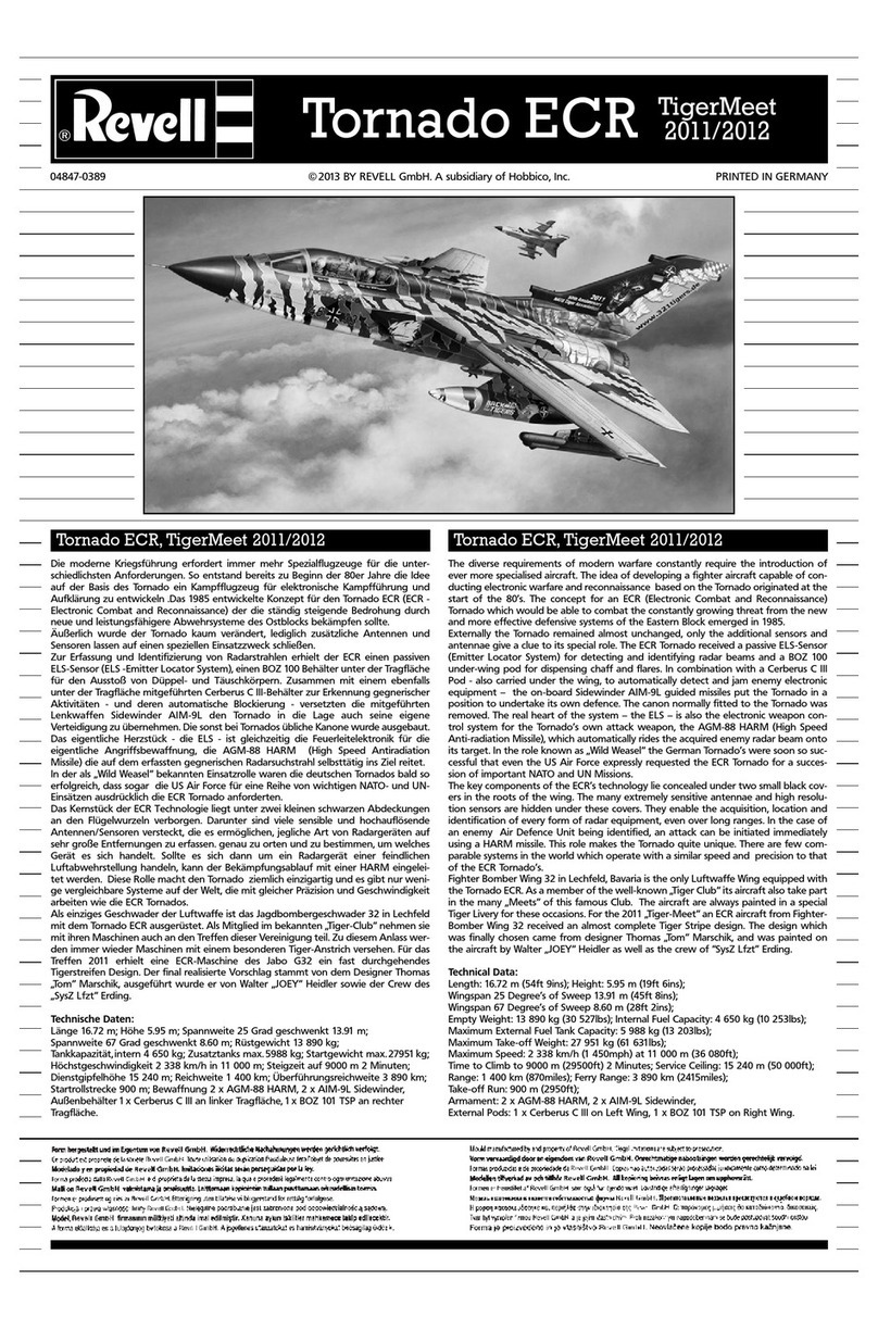 REVELL 04847 User manual