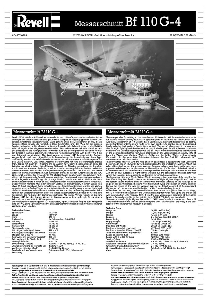 REVELL 04857 User manual