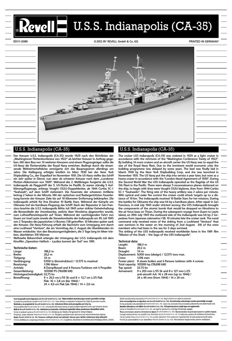 REVELL 05111 manual
