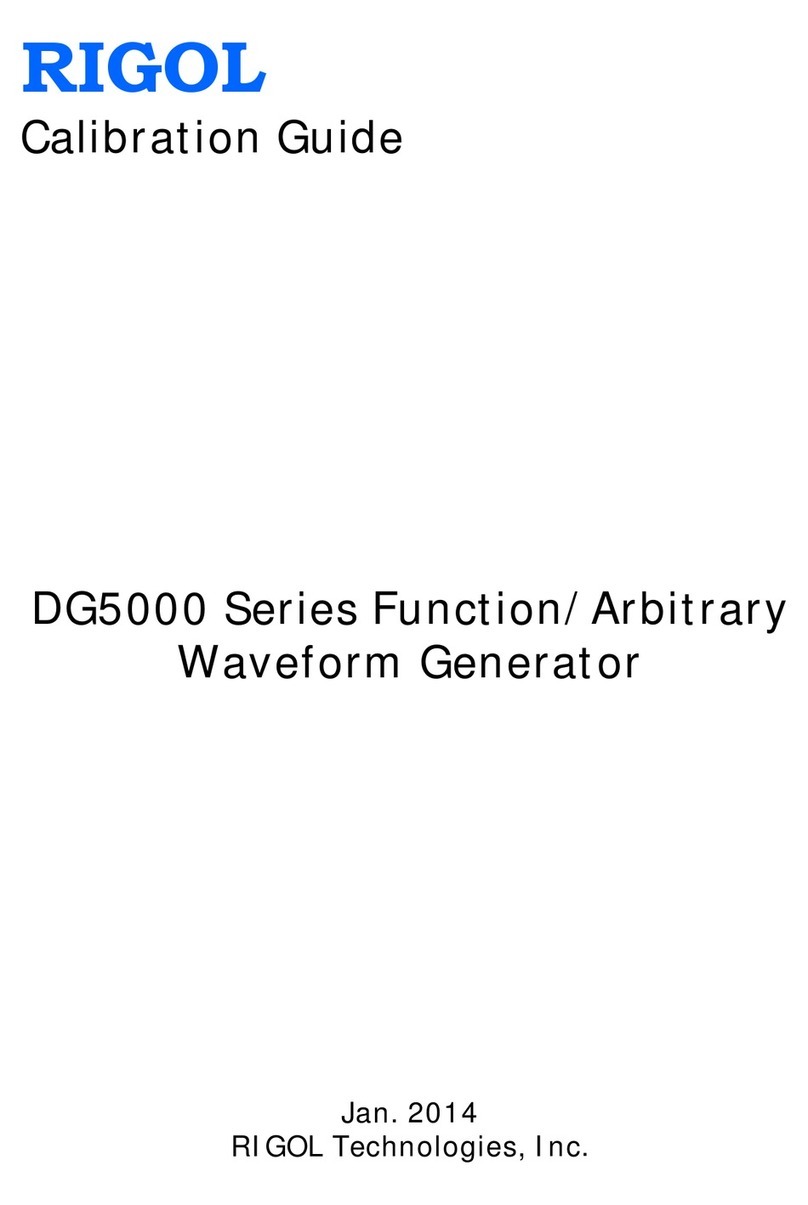 Rigol DG5000 Series Calibration guide