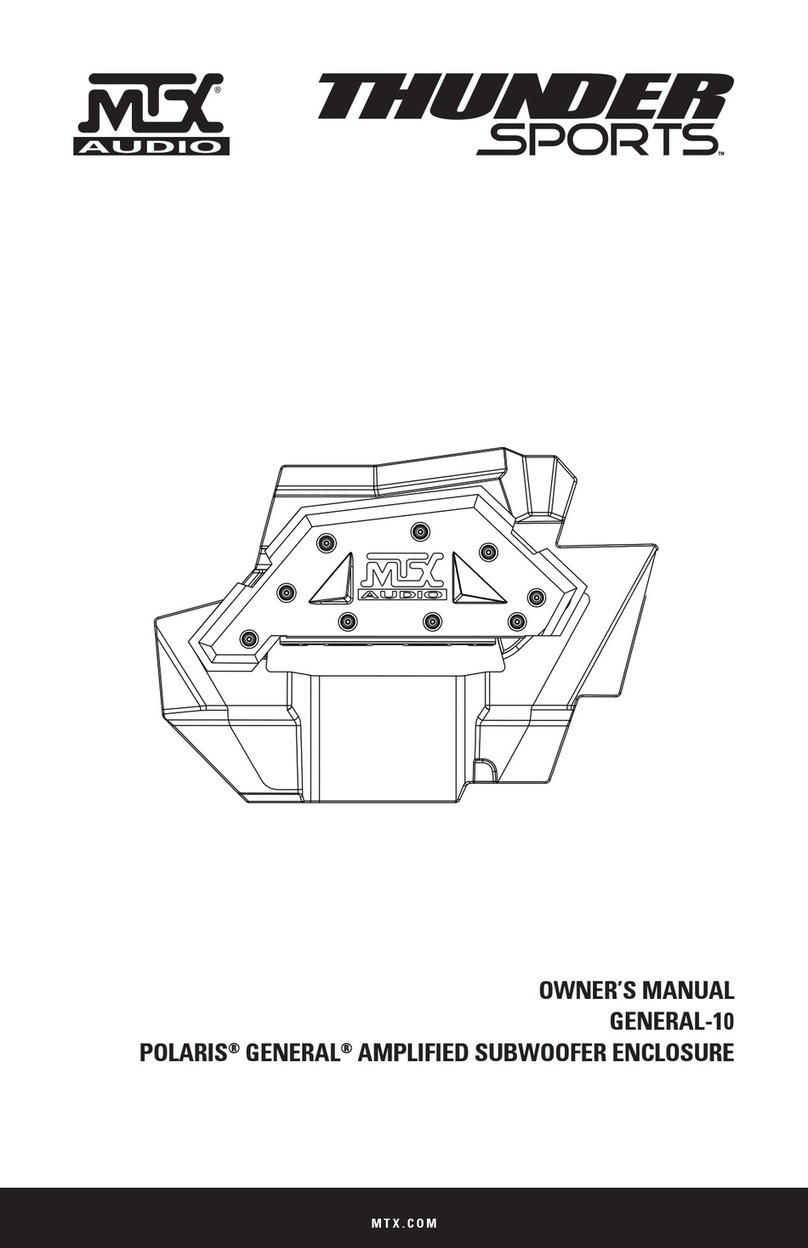 MTX Thunder Sports Series owner's manual