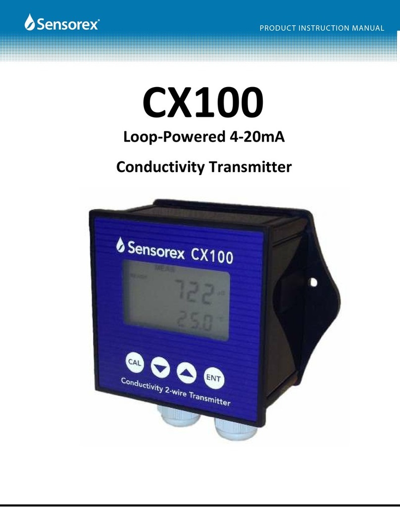 Sensorex CX100 instruction manual