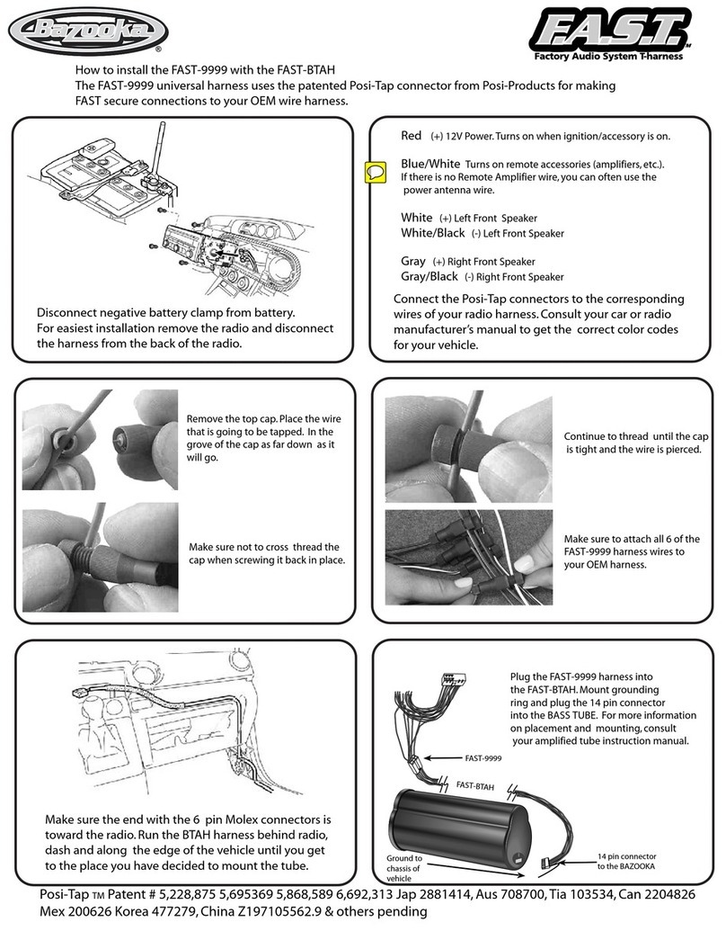 Fast Bazooka BT6014 installation manual