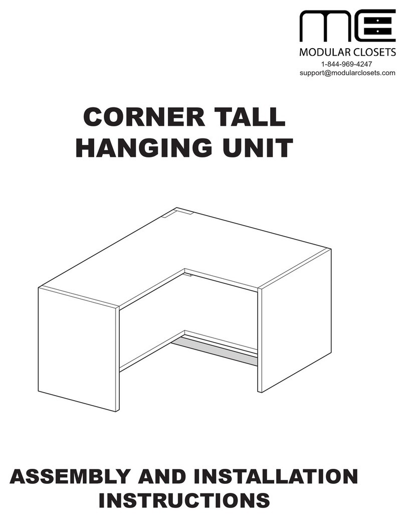 Modular Closets Corner Tall Hanging Unit Instruction manual Modular Closets Corner Tall Hanging Unit Instruction manual
