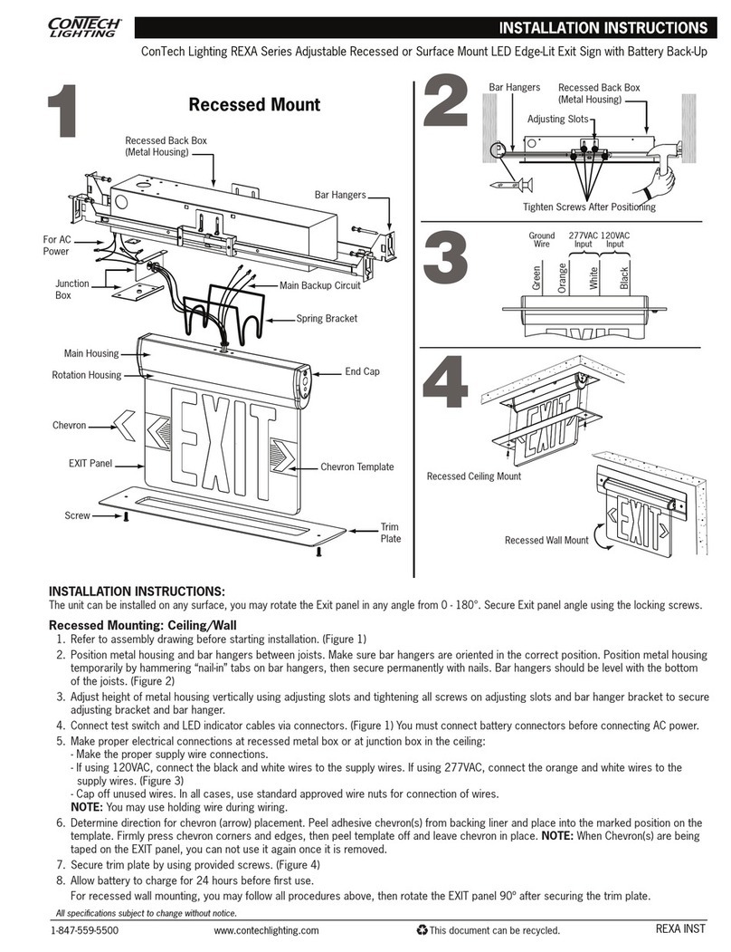 ConTech Lighting REXA Series User manual