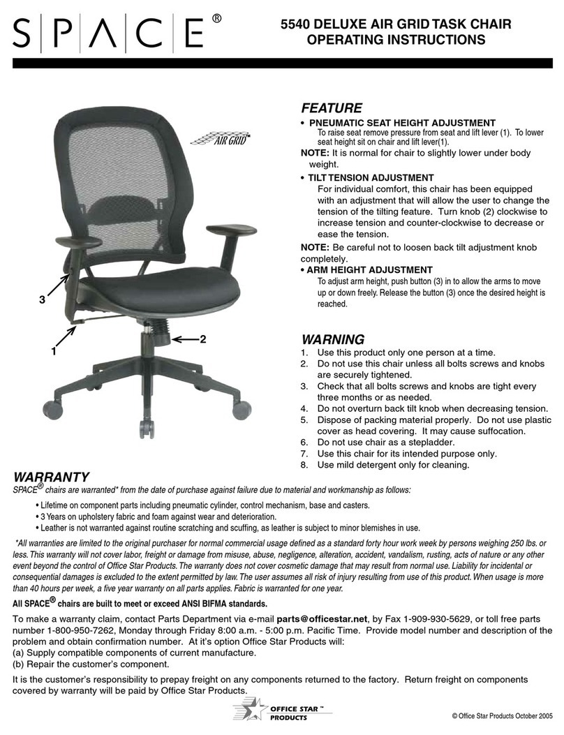 Space 5540 DELUXE AIR GRID operating instructions