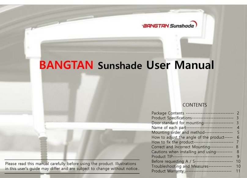 BANGTAN Sunshade CYM-LD8 manual