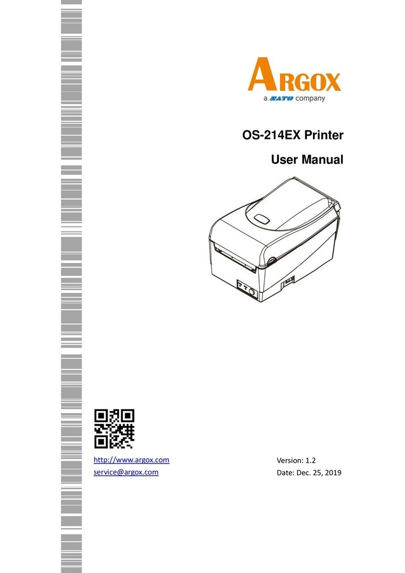 SATO ARGOX OS-214EX User manual