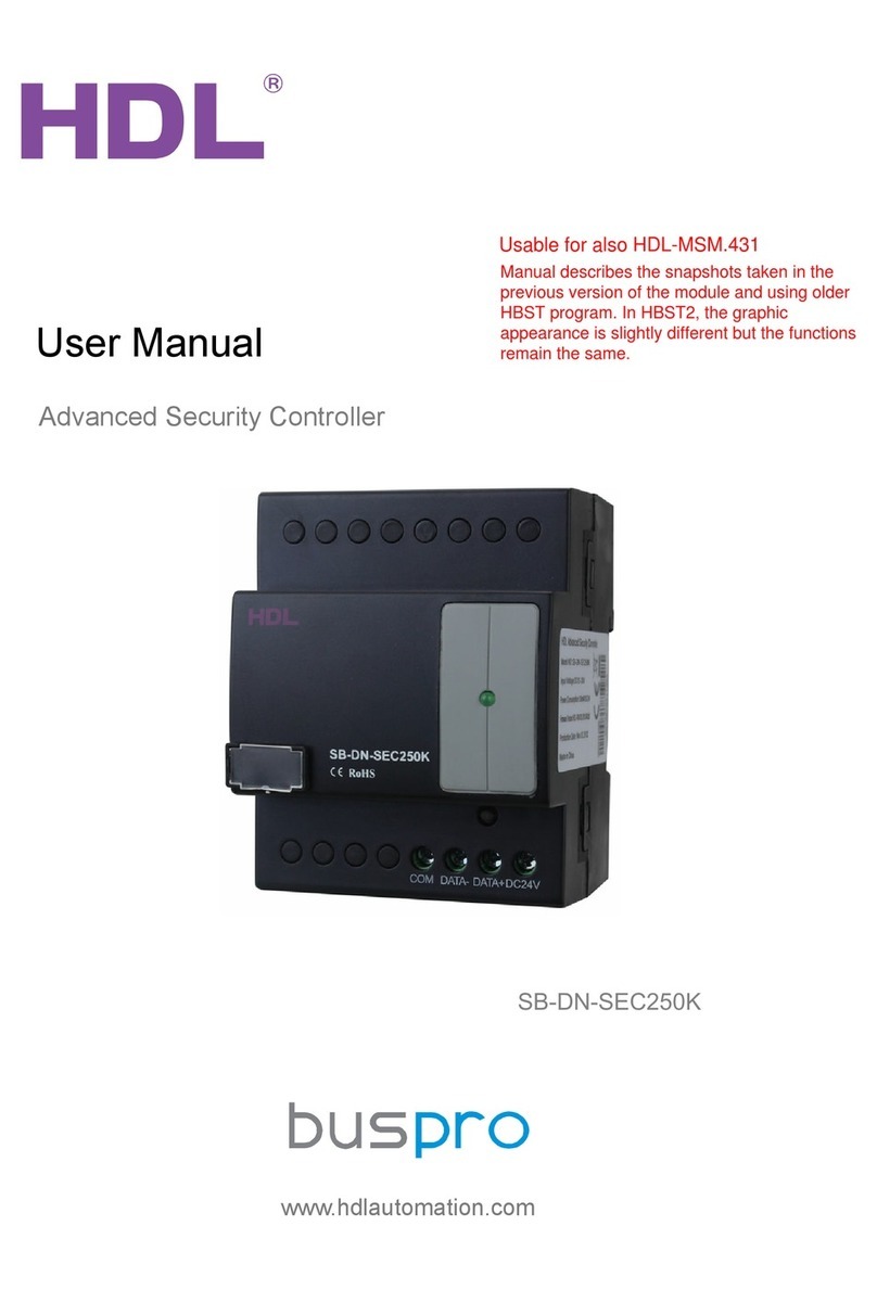 HDL Buspro HDL-MSM.431 user manual