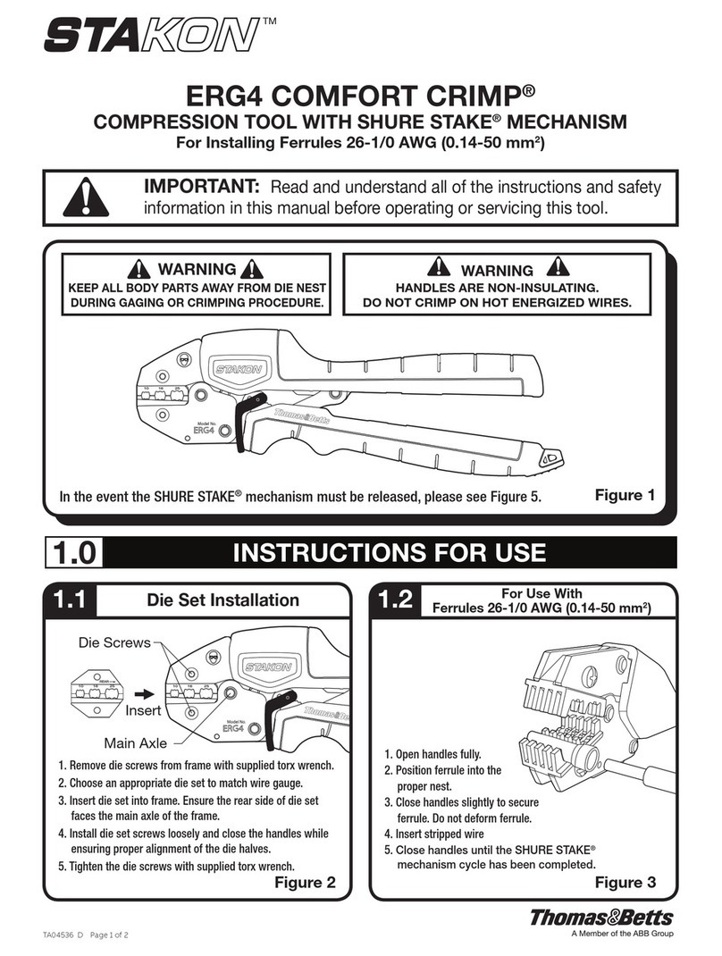 Stakon COMFORT CRIMP SHURE STAKE ERG4 Instructions for use