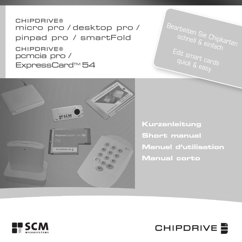 SCM Microsystems CHIPDRIVE MICRO PRO Short manual