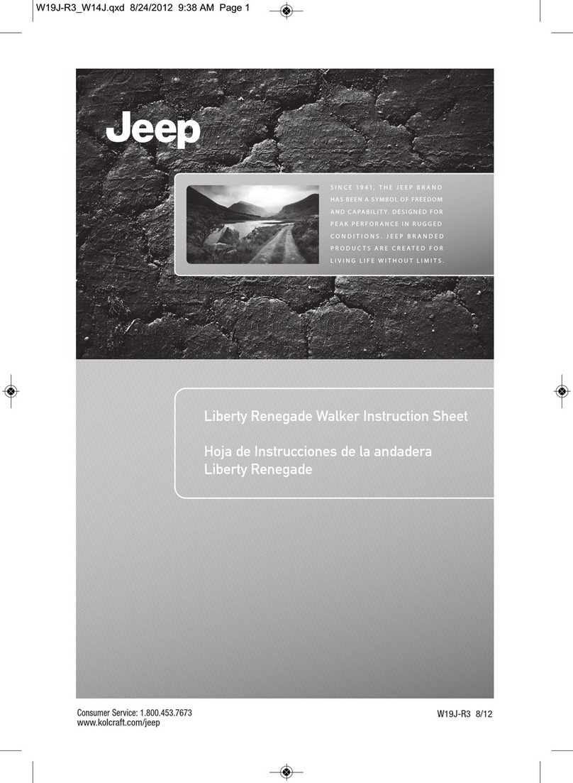 Jeep Liberty Renegade Walker instruction sheet