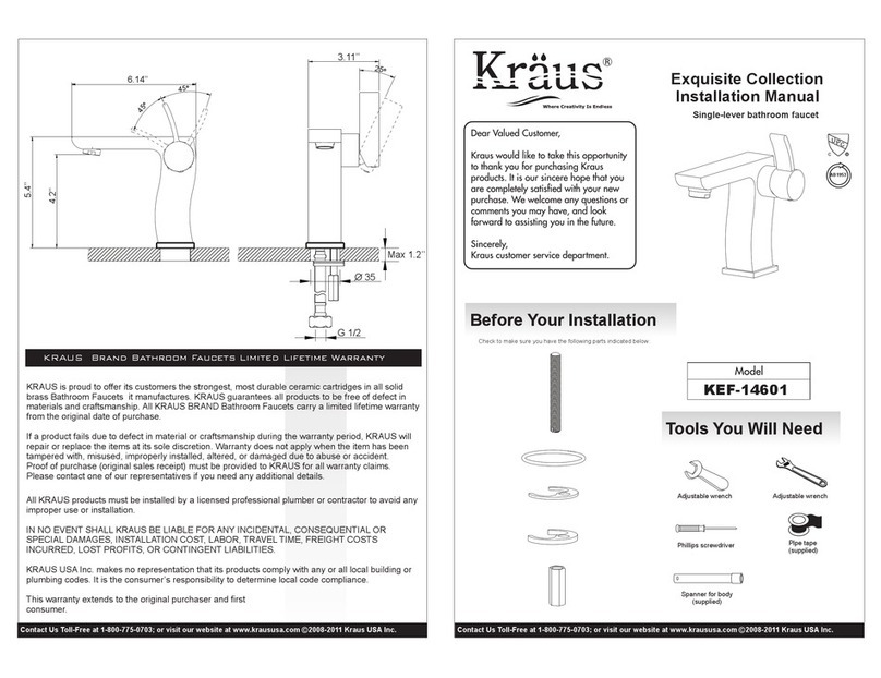 Kraus Exquisite Series User manual Kraus Exquisite Series User manual