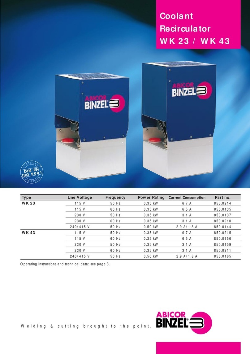 Abicor Binzel WK23 quick start guide