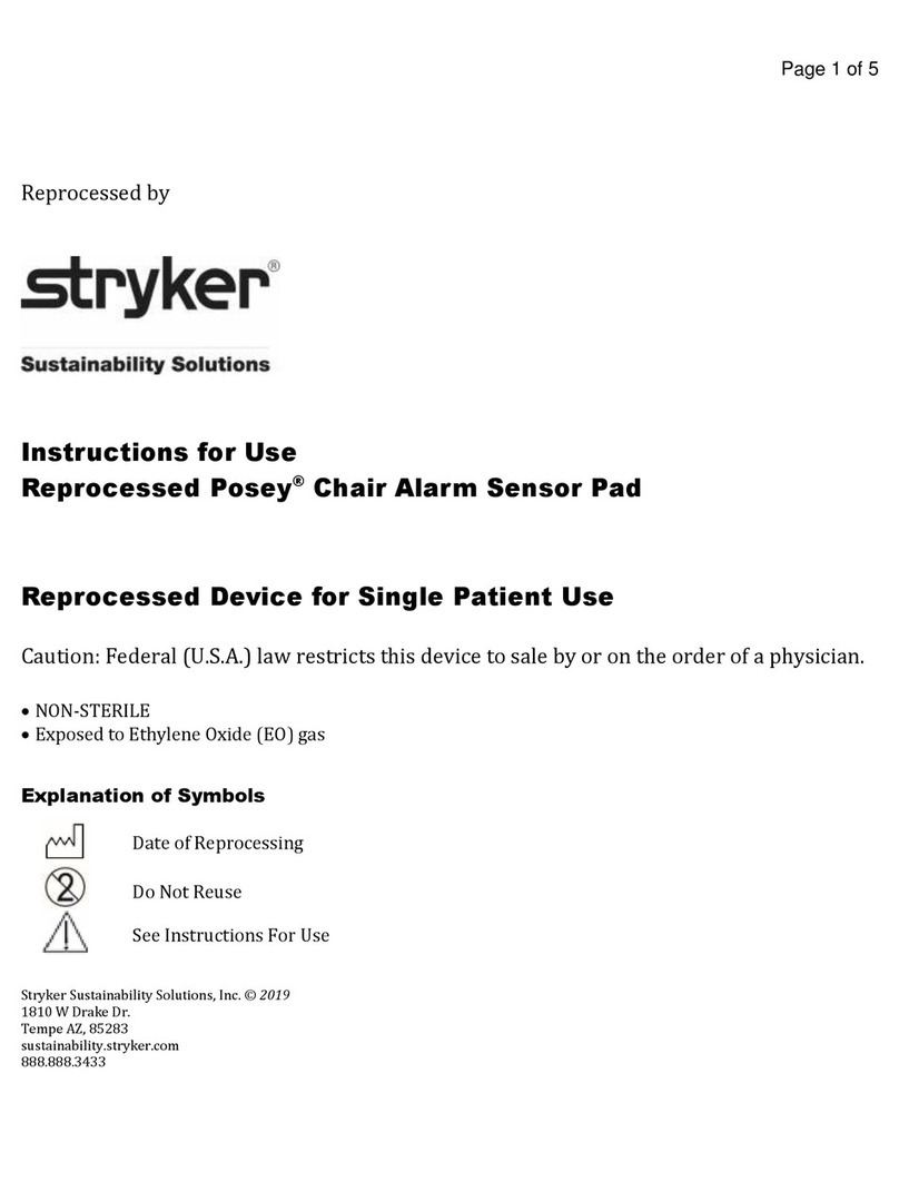Stryker Reprocessed Posey User manual