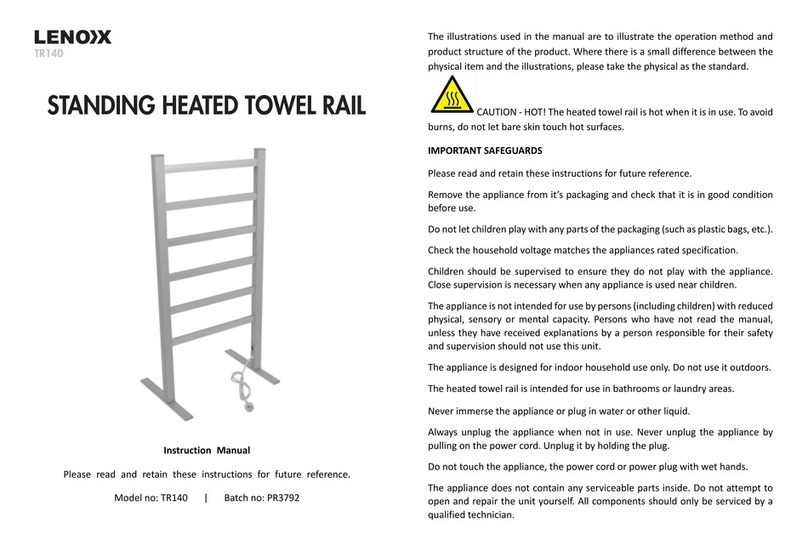 Lenoxx TR140 instruction manual