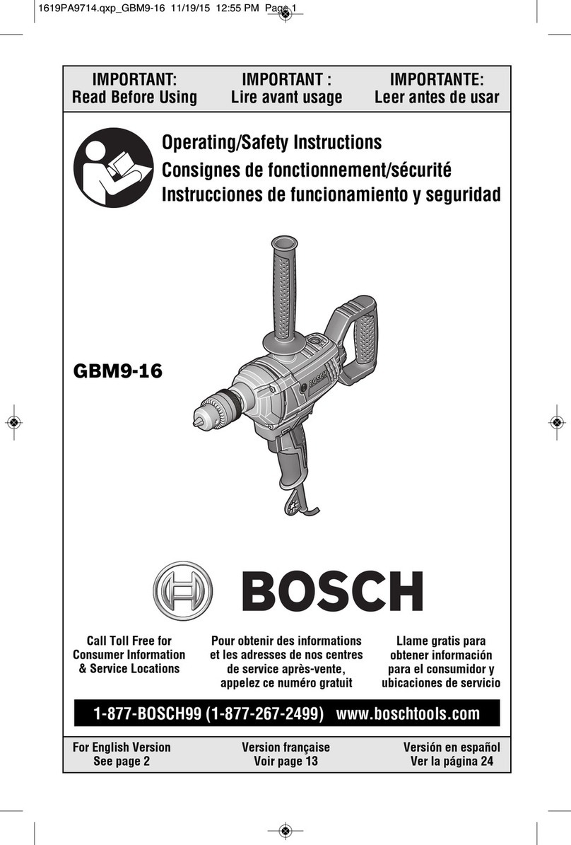 Bosch GBM9-16 Operating/safety instructions