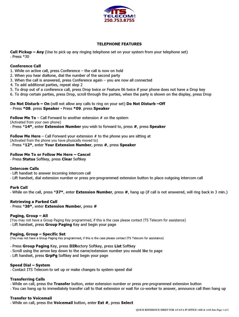 Avaya IP Office 1408 User manual
