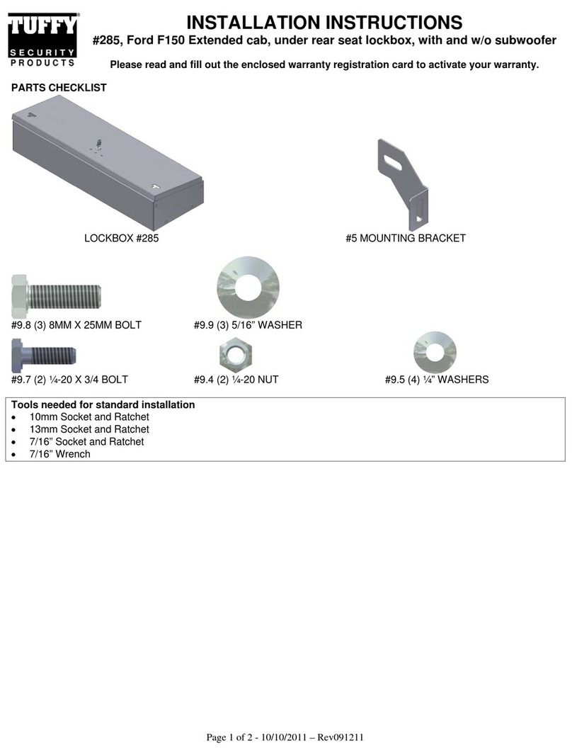 Tuffy 285 installation instructions