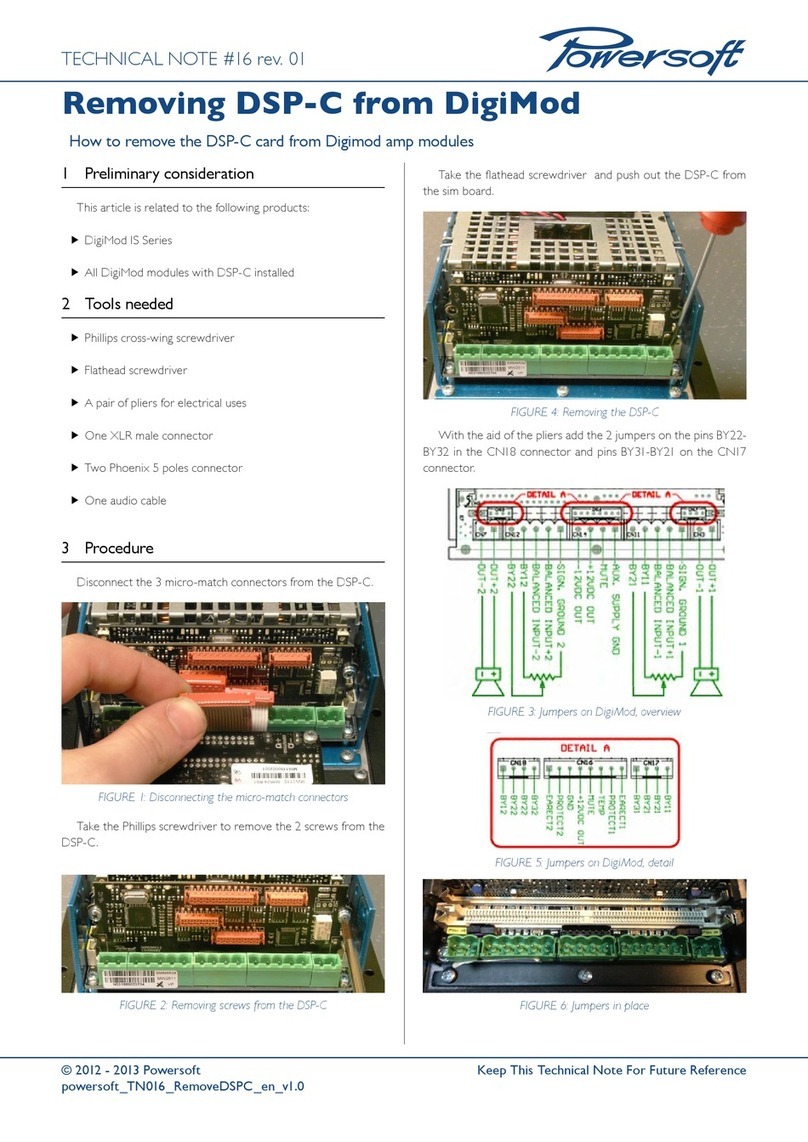 powersoft DigiMod IS Series Technical notes