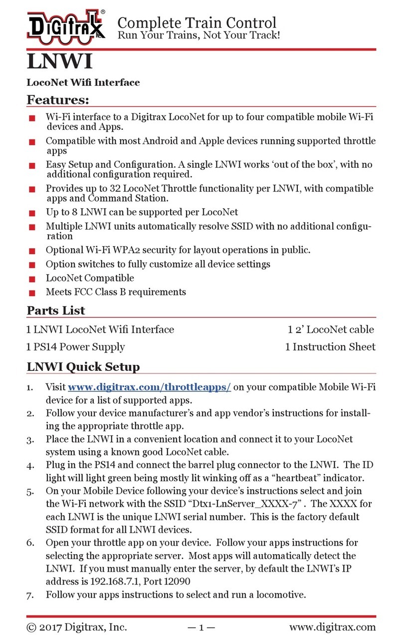 Digitrax LNWI quick start guide