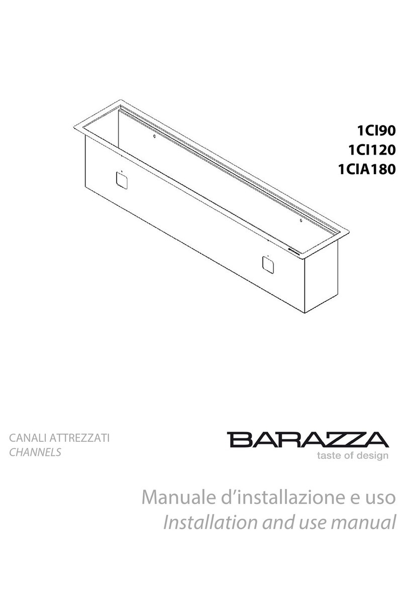 Barazza 1CI120 Installation and use manual