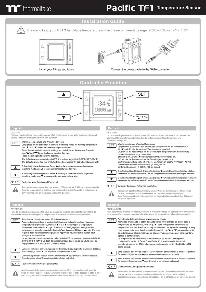Thermaltake Pacific TF1 quick start guide