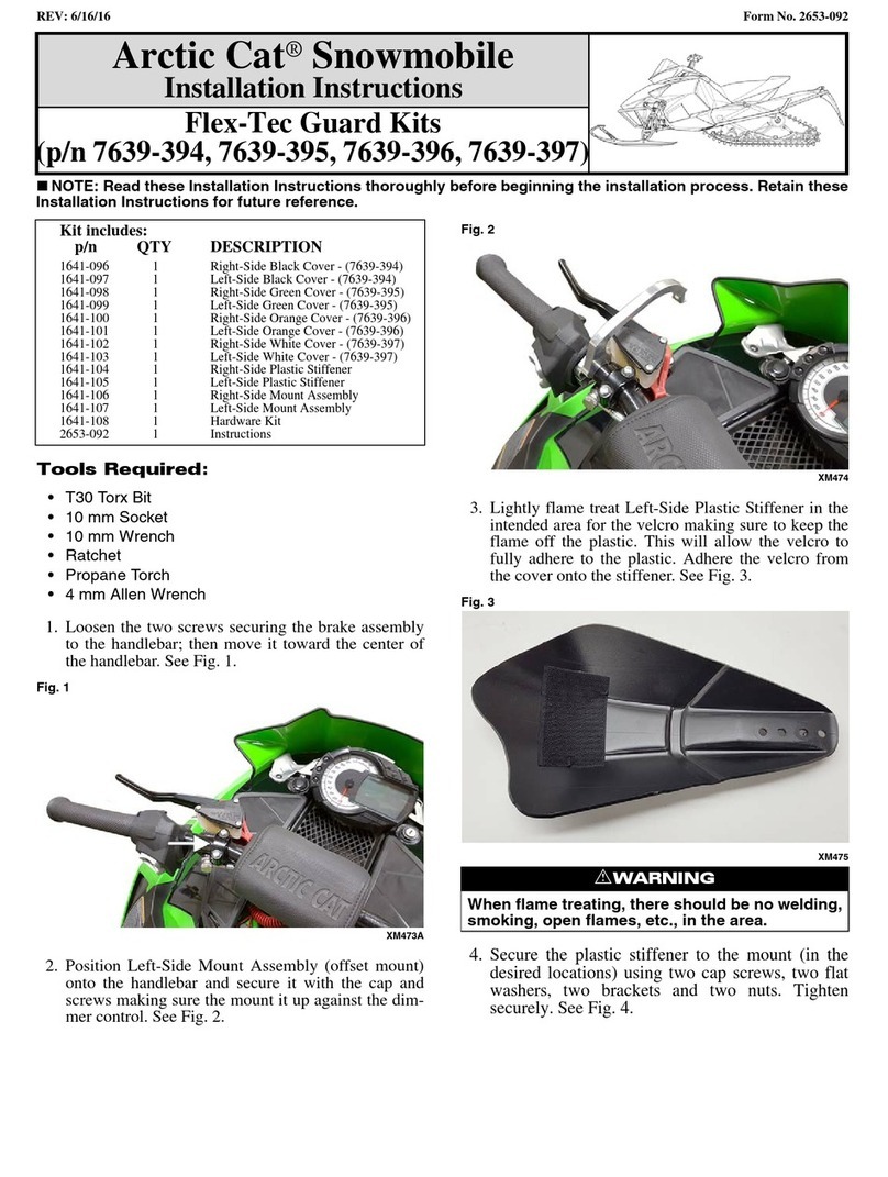 Arctic Cat Flex-Tec Guard 7639-394 installation instructions