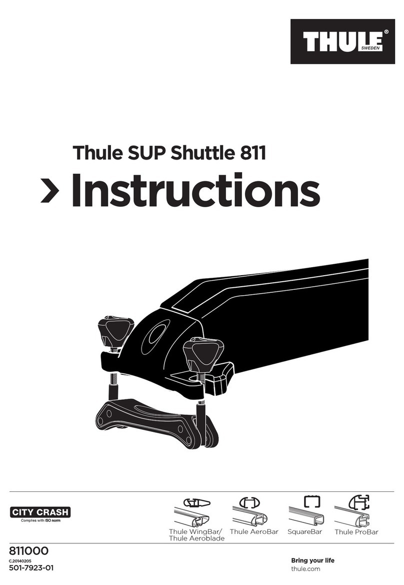 Thule SUP Shuttle 811 User manual Thule SUP Shuttle 811 User manual