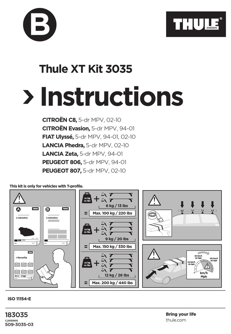 Thule XT 3035 User manual