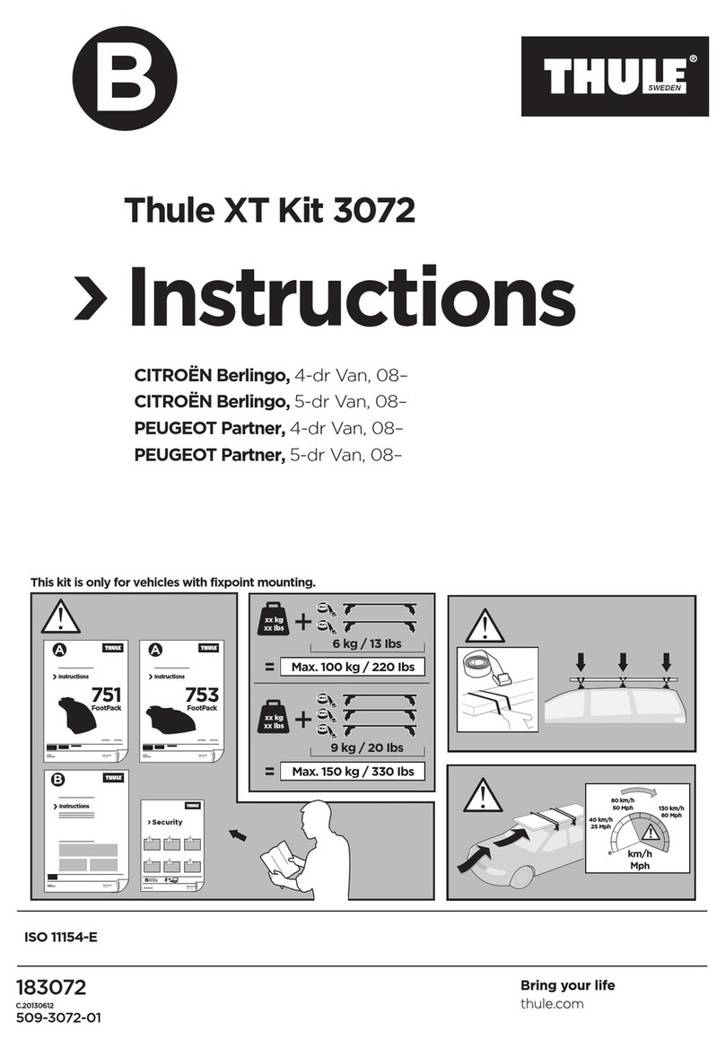 Thule XT 3072 User manual