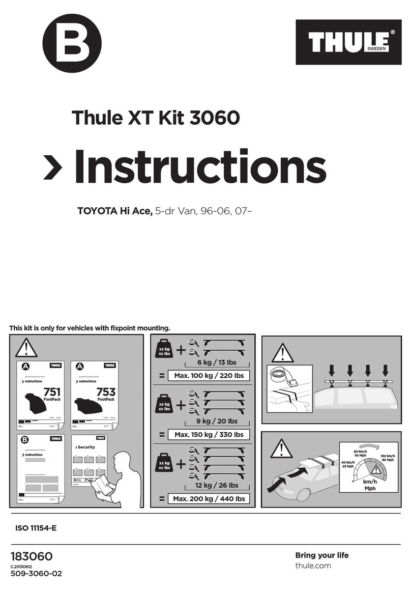 Thule XT 3060 User manual Thule XT 3060 User manual
