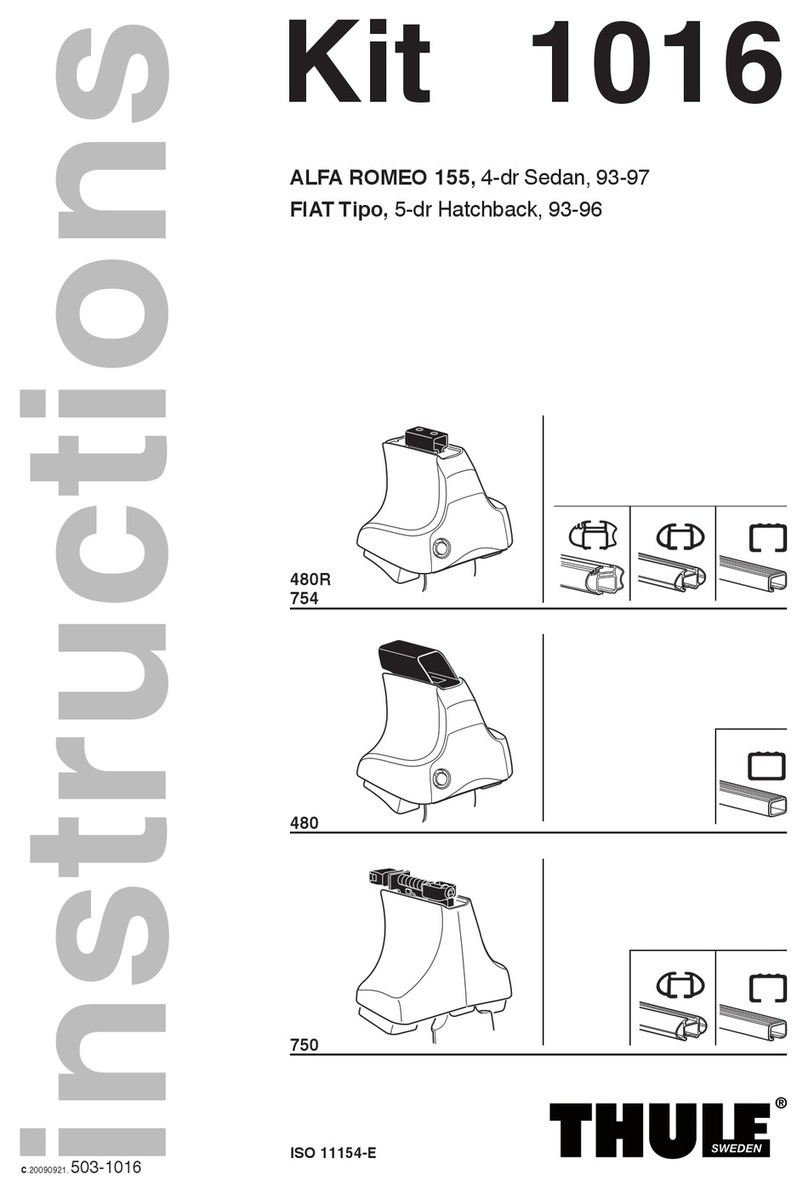 Thule 1016 User manual Thule 1016 User manual