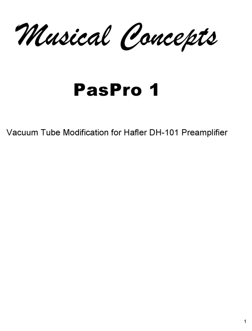 Musical Concepts PasPro 1 manual
