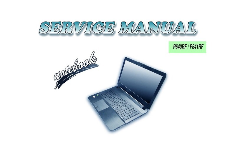 Clevo P640RF Series Service manual