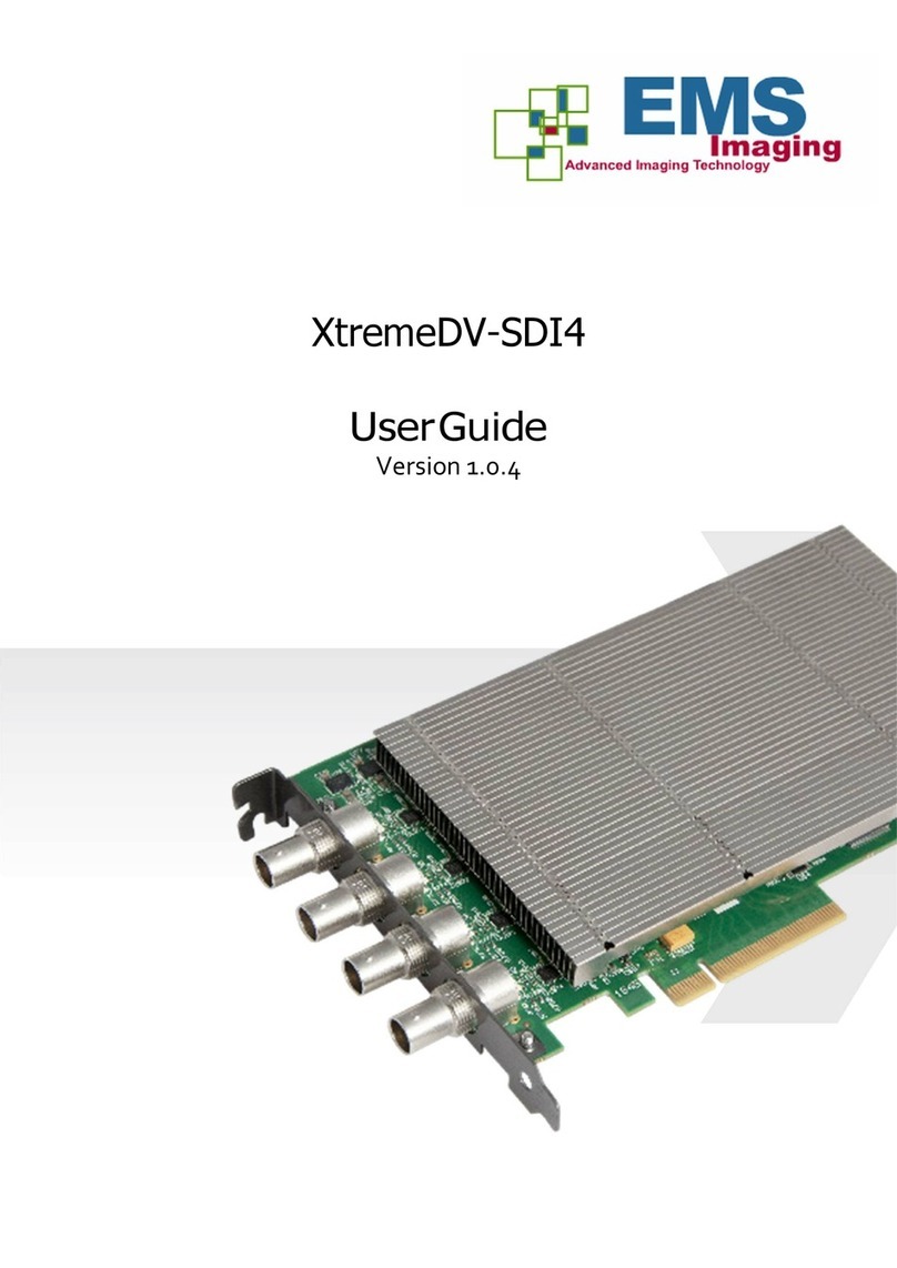 EMS Imaging XtremeDV-SDI4 User manual EMS Imaging XtremeDV-SDI4 User manual