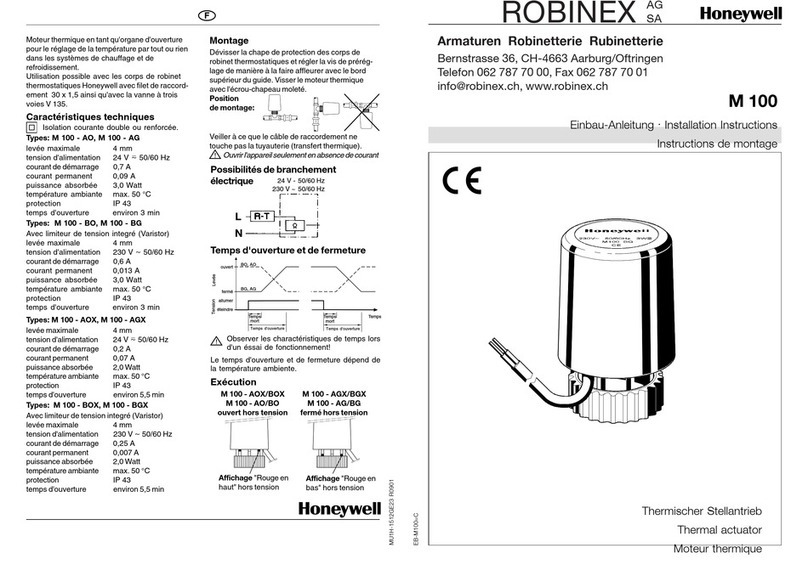 Honeywell ROBINEX M 100 User manual