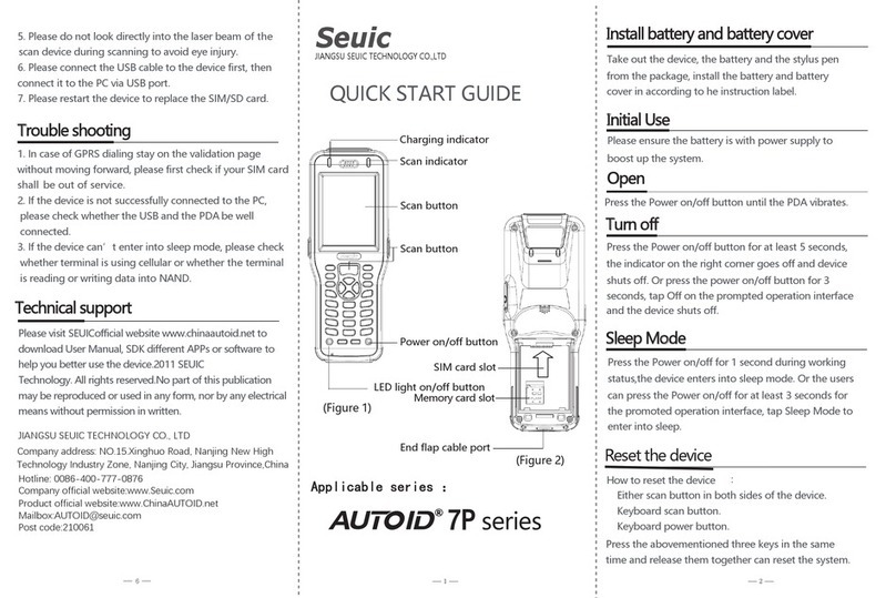 Seuic AUTOID 7P Series quick start guide