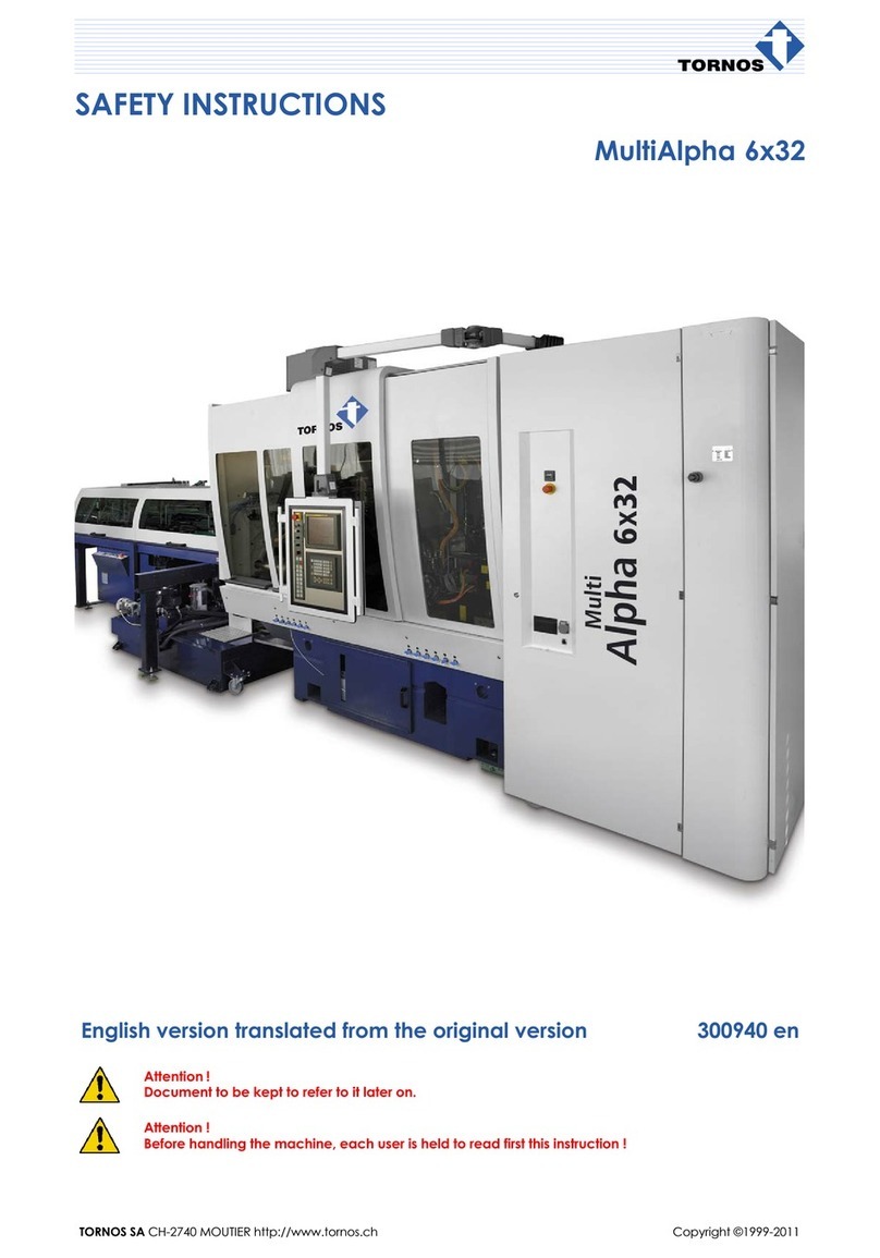 tornos MultiAlpha 6x32 Installation instructions