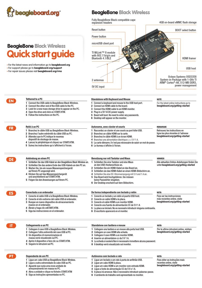 BeagleBoard BeagleBone Black Wireless quick start guide