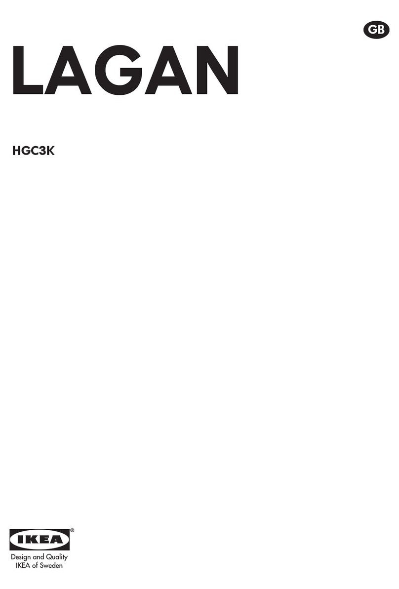 IKEA LAGAN HGC3K installation instructions