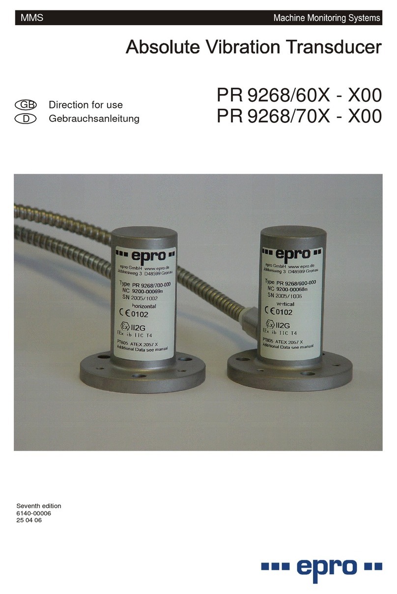epro PR 9268/60 Series Directions for use