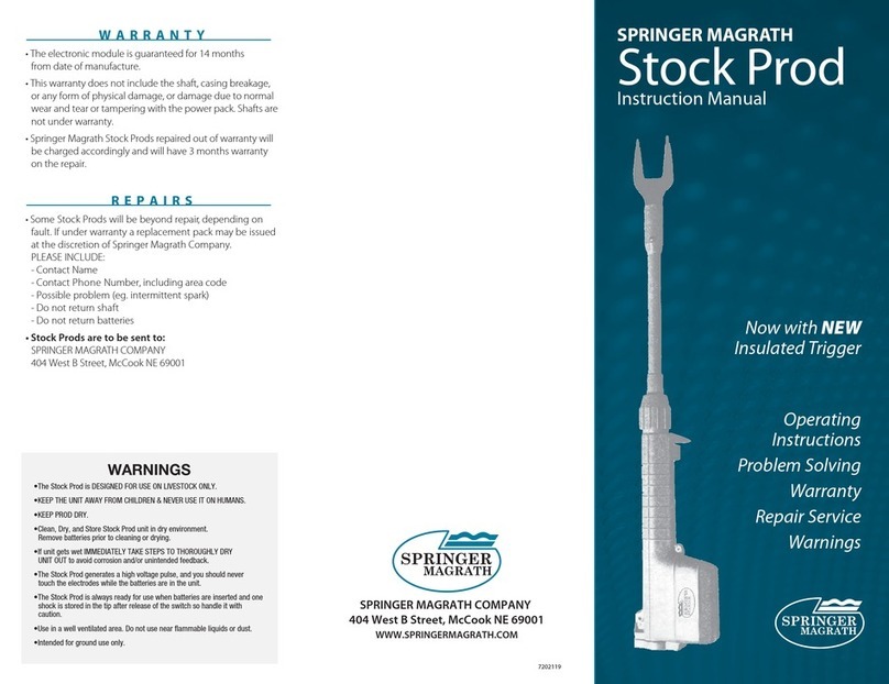 SPRINGER MAGRATH Stock Prod instruction manual