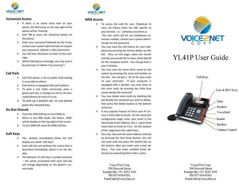 VOICE2NET YL41P user guide