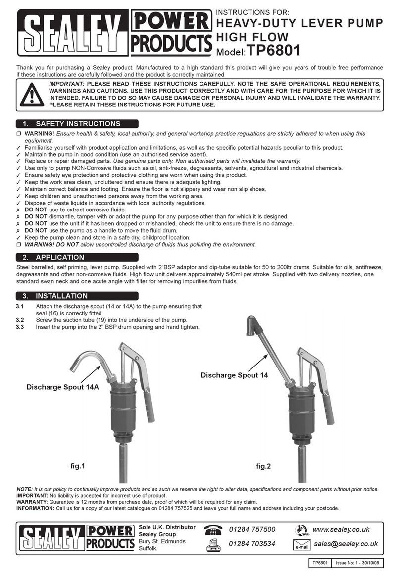 Sealey TP6801 User manual