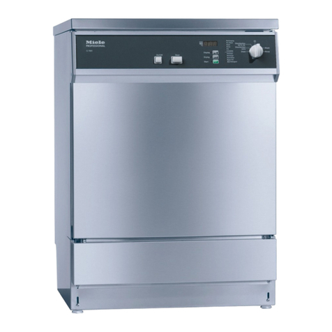 Miele professional G 7881 Installation and In-Service Manual Miele professional G 7881 Installation and In-Service Manual