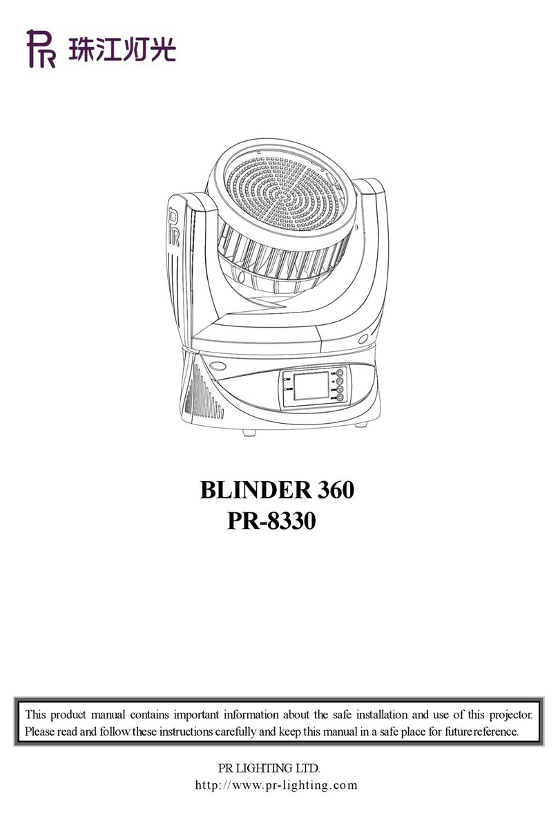 PR Lighting PR-8330 user manual
